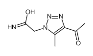 cas no 445471-21-6 is 2-(4-Acetyl-5-methyl-1H-1,2,3-triazol-1-yl)acetamide