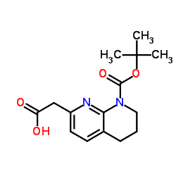 cas no 445492-19-3 is 8-N-BOC-5,6,7,8-TETRAHYDRO-1,8-NAPHTHYRIDIN-2-ACETIC ACID