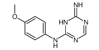 cas no 4460-15-5 is 2-N-(4-methoxyphenyl)-1,3,5-triazine-2,4-diamine