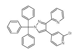 cas no 446880-83-7 is 2-BROMO-4-(3-(PYRIDIN-2-YL)-1-TRITYL-1H-PYRAZOL-4-YL)PYRIDINE