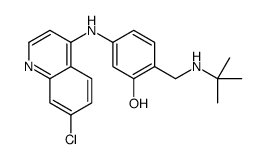 cas no 459133-38-1 is 5-[(7-Chloro-4-quinolinyl)amino]-2-{[(2-methyl-2-propanyl)amino]m ethyl}phenol