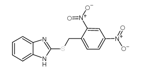 cas no 475977-79-8 is 2-(2,4-DINITROBENZYLTHIO)-1H-BENZO[D]IMIDAZOLE
