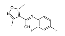 cas no 478031-58-2 is N-(2,4-Difluorophenyl)-3,5-dimethyl-1,2-oxazole-4-carboxamide