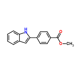 cas no 485321-10-6 is Methyl 4-(1H-indol-2-yl)benzoate