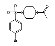 cas no 486422-26-8 is 1-(4-((4-Bromophenyl)sulfonyl)piperazin-1-yl)ethanone