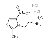 cas no 49575-10-2 is 1-(2-AMINOETHYL)-2-METHYL-5-NITROIMIDAZOLE DIHYDROCHLORIDE MONOHYDRATE