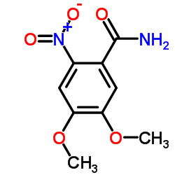 cas no 4959-60-8 is 3,4-DIMETHOXY-6-NITROBENZAMIDE
