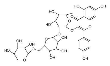 cas no 496066-82-1 is 5,7-Dihydroxy-2-(4-hydroxyphenyl)-4-oxo-4H-chromen-3-yl β-D-xylopyranosyl-(1->6)-β-D-glucopyranosyl-(1->2)-6-deoxy-α-L-mannopyranoside