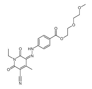 cas no 49744-26-5 is 2-(2-methoxyethoxy)ethyl 4-[(5-cyano-1-ethyl-1,6-dihydro-2-hydroxy-4-methyl-6-oxopyridin-3-yl)azo]benzoate