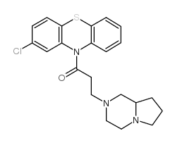 cas no 49864-70-2 is 3-(3,4,6,7,8,8a-hexahydro-1H-pyrrolo[1,2-a]pyrazin-2-yl)-1-(2-chlorophenothiazin-10-yl)propan-1-one