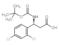 cas no 499995-81-2 is boc-(s)-3-amino-3-(2,4-dichloro-phenyl)-propionic acid