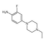 cas no 500205-60-7 is Benzenamine, 4-(4-ethyl-1-piperazinyl)-2-fluoro- (9CI)