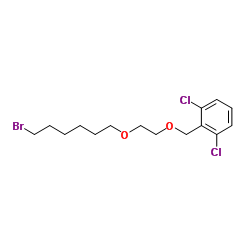 cas no 503070-57-3 is Benzene, 2-[[2-[(6-bromohexyl)oxy]ethoxy]Methyl]-1,3-dichloro