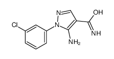 cas no 50427-78-6 is 5-AMINO-1-(3-CHLOROPHENYL)-1H-PYRAZOLE-4-CARBOXAMIDE