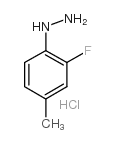 cas no 5052-05-1 is (2-Fluoro-4-methyl-phenyl)-hydrazine hydrochloride
