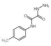 cas no 50785-58-5 is 2-HYDRAZINO-N-(4-METHYLPHENYL)-2-OXOACETAMIDE