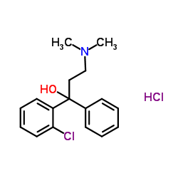 cas no 511-13-7 is 2-chloro-alpha-[2-dimethylaminoethyl]benzhydrol hydrochloride