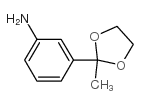cas no 51226-14-3 is Benzenamine,3-(2-methyl-1,3-dioxolan-2-yl)-