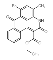 cas no 51418-86-1 is 6-Bromo-1-carbethoxy-4-methyl-2, 7-dibenz[f,ij]isoquinoline-2,7-dione