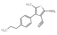 cas no 519016-79-6 is 2-Amino-5-methyl-4-(4-propylphenyl)thiophene-3-carbonitrile