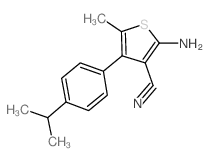 cas no 519016-80-9 is 2-AMINO-4-(4-ISOPROPYLPHENYL)-5-METHYLTHIOPHENE-3-CARBONITRILE