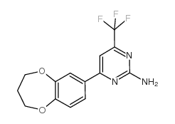 cas no 519056-64-5 is 4-(3,4-DIHYDRO-2H-1,5-BENZODIOXEPIN-7-YL)-6-(TRIFLUOROMETHYL)-2-PYRIMIDINAMINE