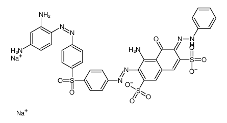 cas no 52204-07-6 is disodium 4-amino-3-[[4-[[4-[(2,4-diaminophenyl)azo]phenyl]sulphonyl]phenyl]azo]-5-hydroxy-6-(phenylazo)naphthalene-2,7-disulphonate