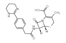 cas no 52231-20-6 is (6R,7R)-3-methyl-8-oxo-7-[[2-[4-(1,4,5,6-tetrahydropyrimidin-2-yl)phenyl]acetyl]amino]-5-thia-1-azabicyclo[4.2.0]oct-2-ene-2-carboxylic acid