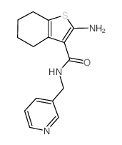 cas no 522597-99-5 is 2-Amino-N-(pyridin-3-ylmethyl)-4,5,6,7-tetrahydro-1-benzothiophene-3-carboxamide