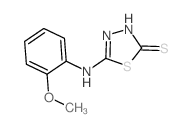cas no 52494-33-4 is 1,3,4-Thiadiazole-2(3H)-thione,5-[(2-methoxyphenyl)amino]-