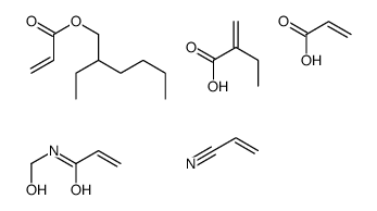 cas no 52640-81-0 is Ethyl acrylate-acrylic acid-2-ethylhexyl acrylate-N-methylolacrylamide-acrylonitrile polymer