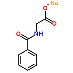 cas no 532-94-5 is Sodium (benzoylamino)acetate