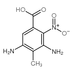 cas no 54002-36-7 is 2-NITRO-3,5-DIAMINO-4-METHYL-BENZOIC ACID