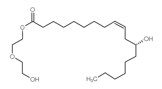cas no 5401-17-2 is 2-(2-hydroxyethoxy)ethyl (R)-12-hydroxyoleate