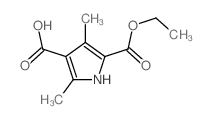 cas no 5408-10-6 is 2-Ethoxycarbonyl-3,5-dimethyl-1H-pyrrole-3-carboxylic acid
