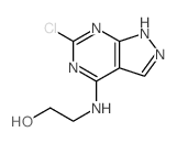 cas no 5417-81-2 is 2-[(3-chloro-2,4,8,9-tetrazabicyclo[4.3.0]nona-2,4,7,10-tetraen-5-yl)amino]ethanol