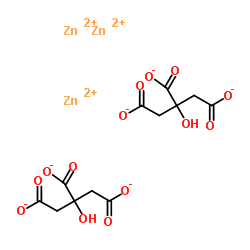 cas no 546-46-3 is Zinc 2-hydroxy-1,2,3-propanetricarboxylate (3:2)