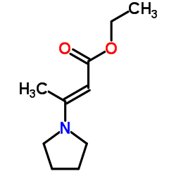 cas no 54716-02-8 is (2E)-3-(1-Pyrrolidinyl)-2-butenoic acid ethyl ester