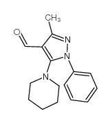 cas no 5499-70-7 is 3-METHYL-1-PHENYL-5-PIPERIDIN-1-YL-1H-PYRAZOLE-4-CARBALDEHYDE