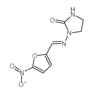 cas no 555-84-0 is 2-Imidazolidinone,1-[[(5-nitro-2-furanyl)methylene]amino]-