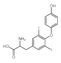 cas no 5563-89-3 is D-Tyrosine,O-(4-hydroxyphenyl)-3,5-diiodo-