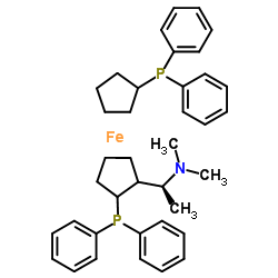 cas no 55650-59-4 is (S)-N,N-Dimethyl-1-[(R)-1',2-bis-(diphenylphosphino)ferrocenylethylamine