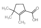 cas no 5587-63-3 is 1-Cyclopentene-1-carboxylicacid, 2,3,3-trimethyl-