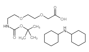 cas no 560088-79-1 is 2-[2-(Boc-amino)ethoxy]ethoxyacetic acid (dicyclohexylammonium) salt