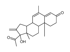 cas no 5633-18-1 is (8R,9S,10R,13S,14S,17R)-17-acetyl-17-hydroxy-6,10,13-trimethyl-16-methylidene-1,2,8,9,11,12,14,15-octahydrocyclopenta[a]phenanthren-3-one