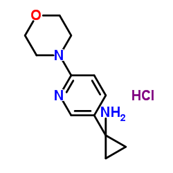 cas no 566161-18-0 is 1-(6-Morpholinopyridin-3-yl)cyclopropanamine hydrochloride