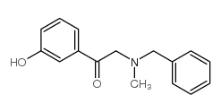 cas no 56917-44-3 is 1-(3-Hydroxyphenyl)-2-[methyl(phenylmethyl)amino]ethan-1-one