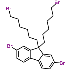 cas no 570414-33-4 is 2,7-Dibromo-9,9-bis(6-bromohexyl)-9H-fluorene