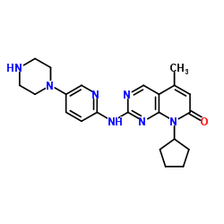 cas no 571190-22-2 is 8-Cyclopentyl-5-methyl-2-{[5-(1-piperazinyl)-2-pyridinyl]amino}pyrido[2,3-d]pyrimidin-7(8H)-one