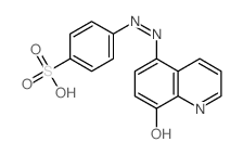 cas no 574-70-9 is Benzenesulfonic acid, 4-[2-(8-hydroxy-5-quinolinyl)diazenyl]-